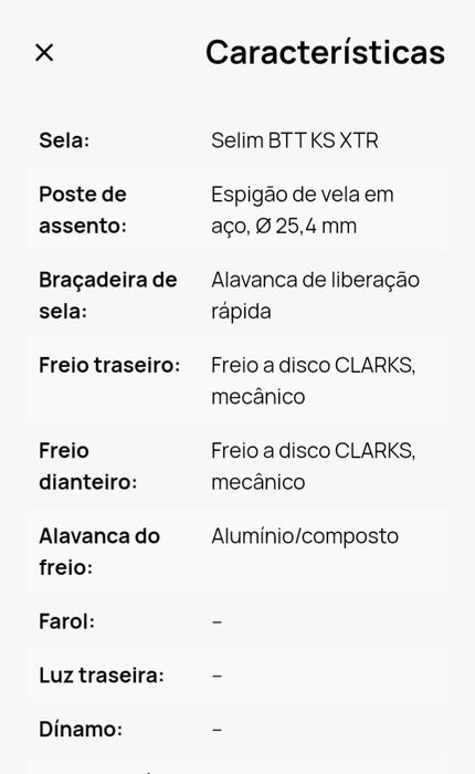 Bicicleta como nova importada