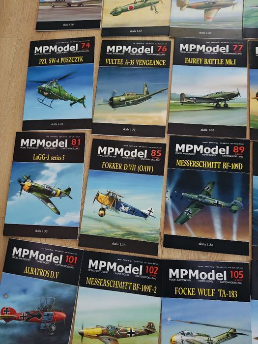 Zestaw 28 modeli kartonowych Mpmodel