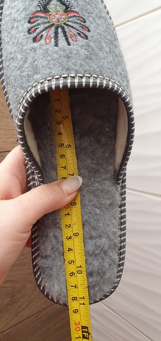 Kapcie laczki pantofle męskie filcowe ocieplane 44 góralskie