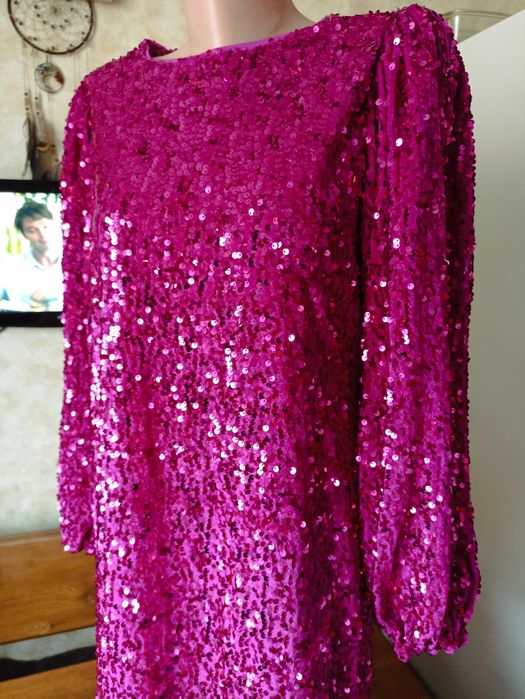 Ефектна сукня GEORGE в лелітки у кольорі фуксія 46-48 розмір