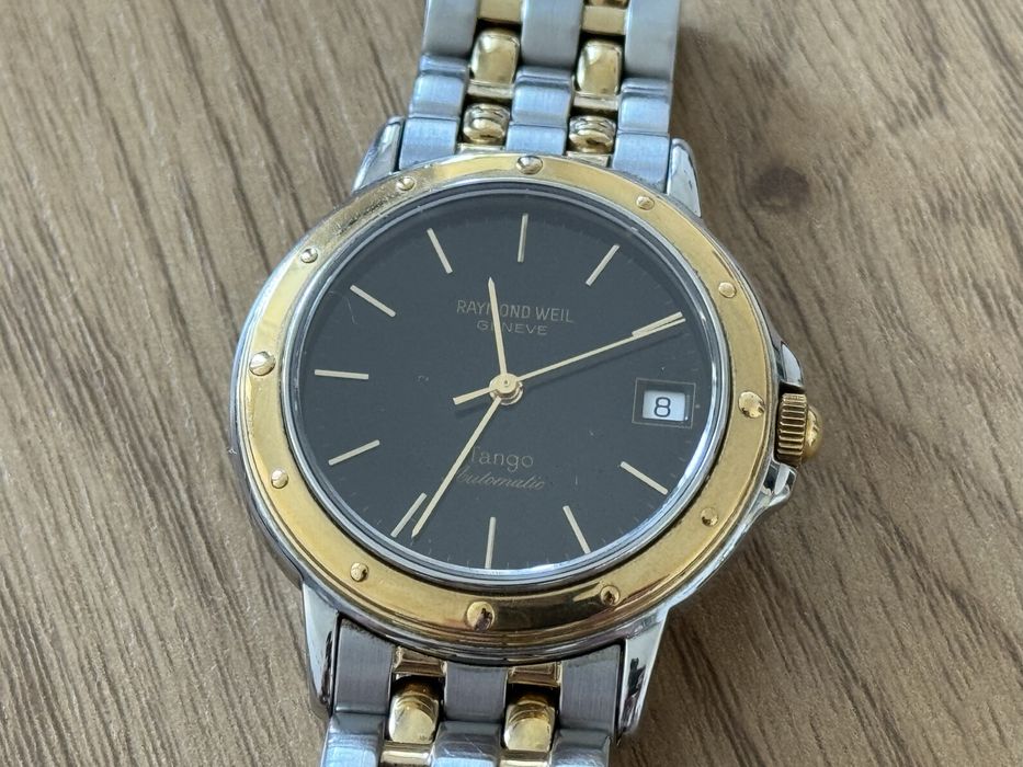Raymond Weil Tango 3460 — швейцарський годинник (сталь+золото) 12 000