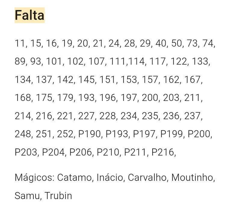 Cromos Ídolos do futebol português 25-26