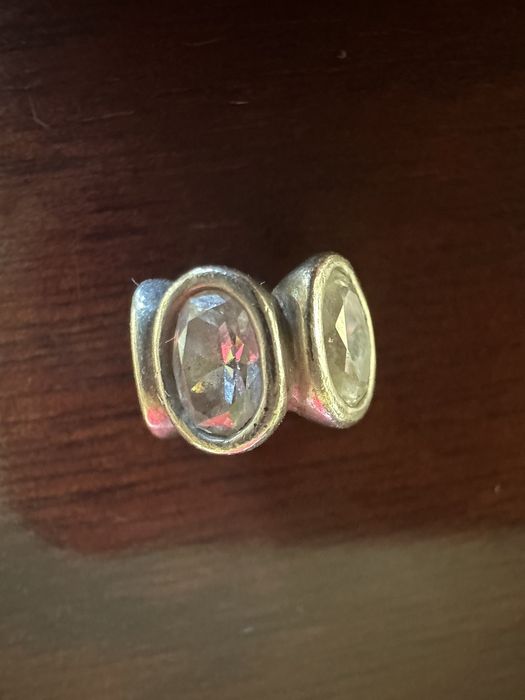 vendo Colar pandora de prata com 5 bolas com laca ou brilhantes