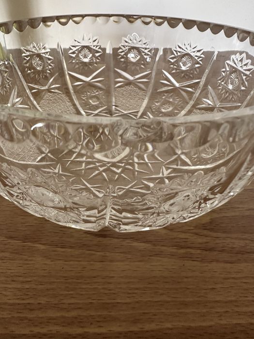 Miska Kryształowa PRL Vintage