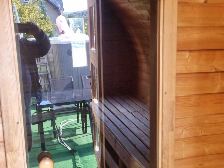 sauna beczka 4m/używana/okazja.