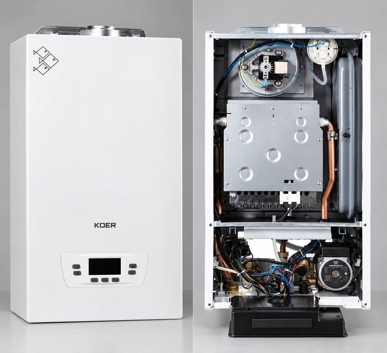 Турбированный двухконтурный газовый котел KOER TF PREMIUM 24 кВт