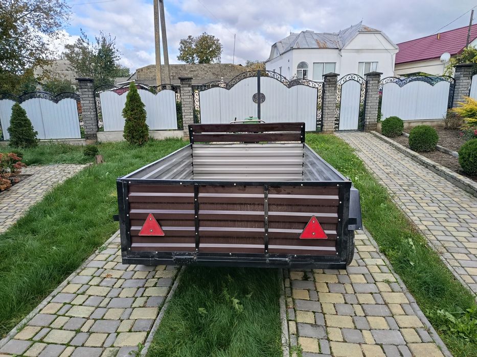 Мотоблок Зубр 8к.с з причепом, фрезою та плужком