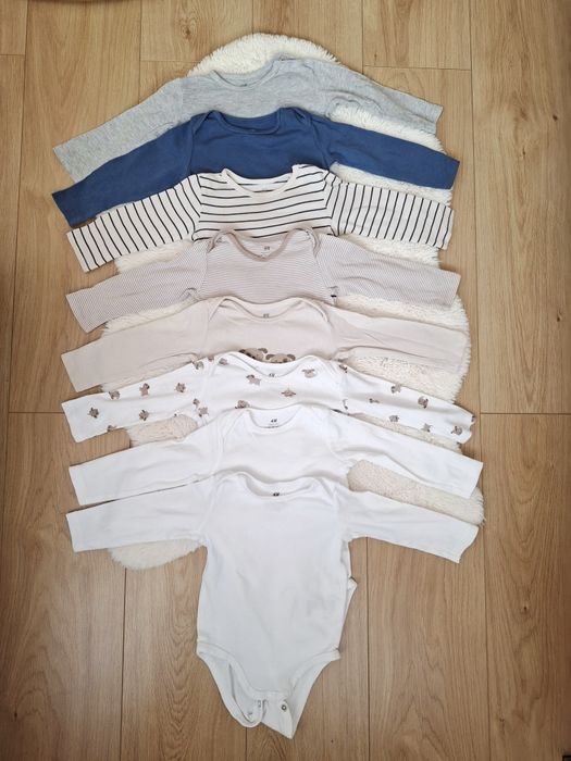 Zestaw body niemowlęcych H&M r. 74 – 8 szt