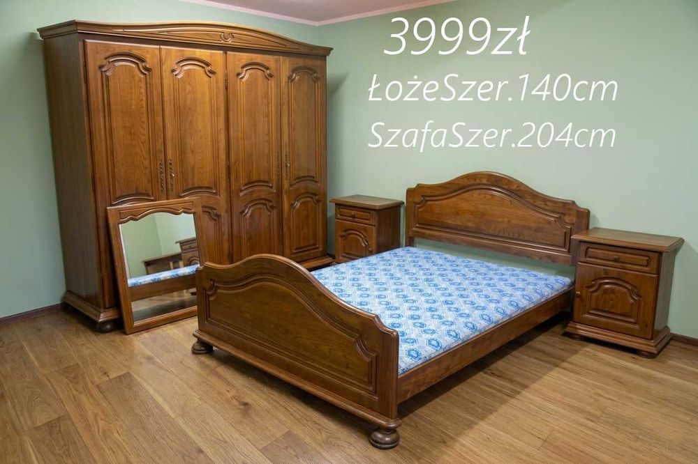 Piękna Sypialnia Dębowa - Meble do Sypialni - Polecam