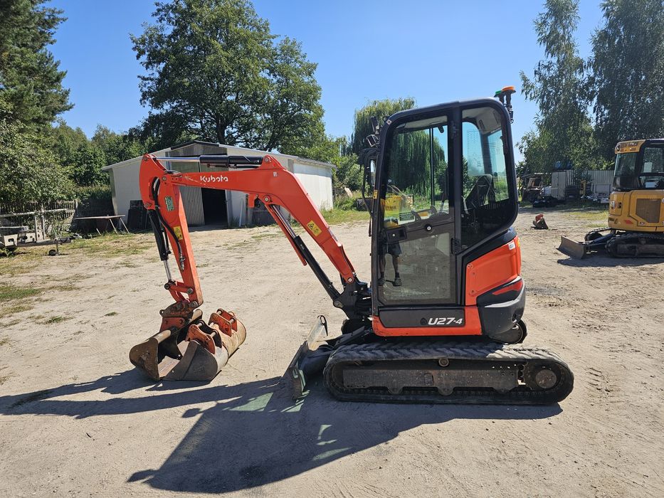 Minikoparka KUBOTA U27-4, rok 2020, 2500mth, jak volvo ecr25, jcb 8025, 8026, kx27
