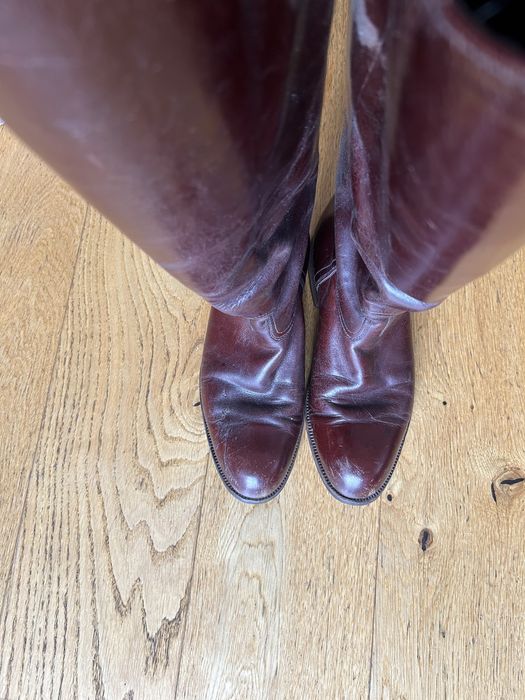Buty do jazdy konnej jeździeckie oficerki skóra naturalna 39/40