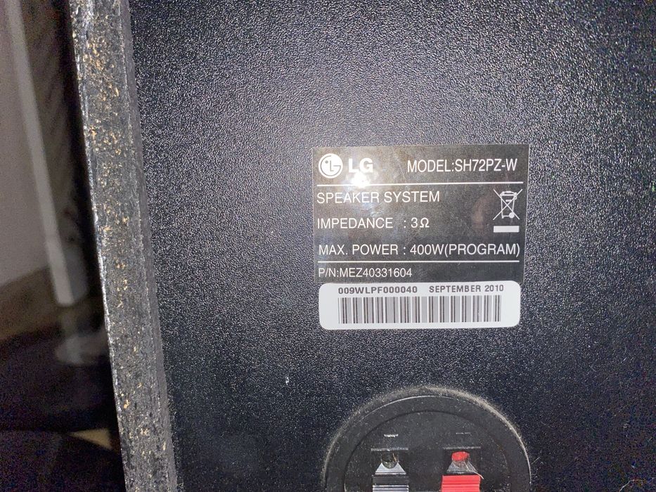 Zestaw glosnikow LG kino domowe