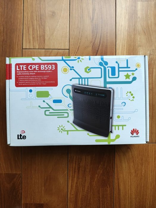 Router LTE 4G stacjonarny Huawei B593 na kartę SIM | Komplet