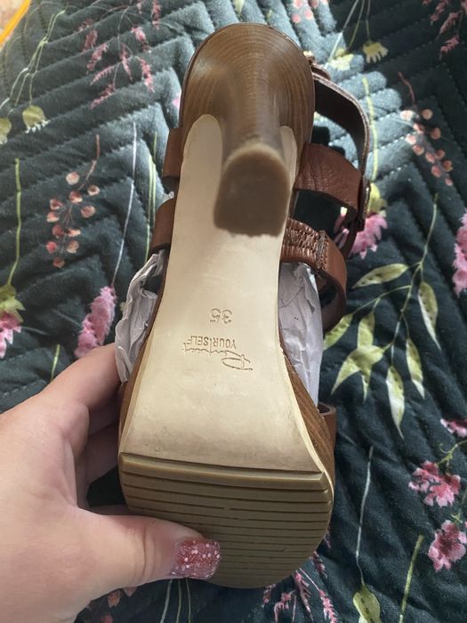 Шкіряні босоніжки бренд Respect