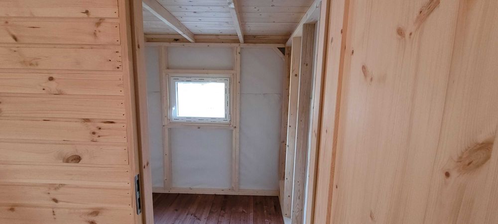 Domek drewniany domek letniskowy bez pozwolenia działka ogród ROD MAKS