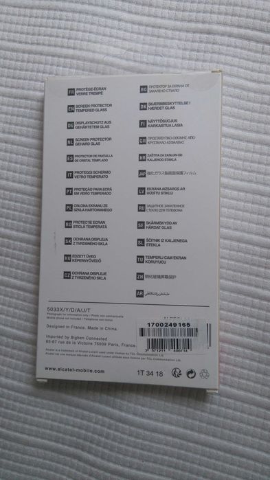 Protetor de ecrã telemóvel ALCATEL 1 NOVO/SELADO