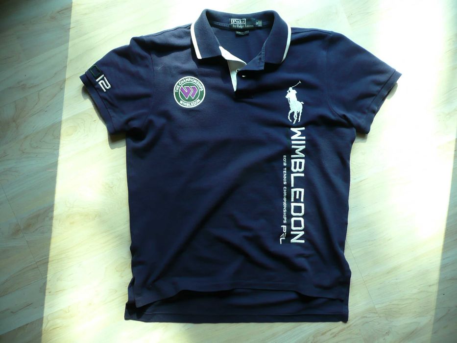 granatowa koszulka polo RALPH LAUREN WIMBLEDON