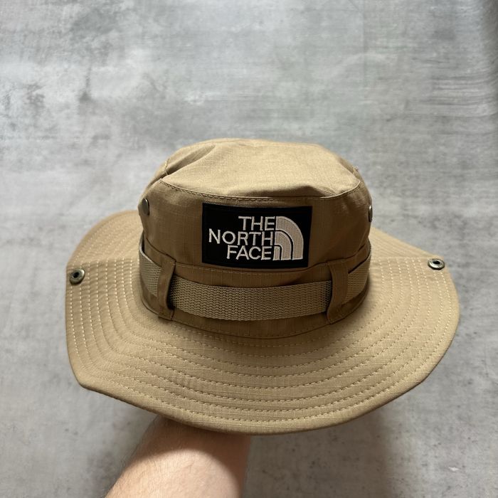 Kapelusz boonie hat beżowy piaskowy outdoor trekkingowy unisex regulowany