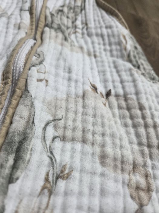 Śpiworek muślinowy 0,5 tog letni z nogawkami