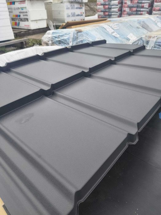 Blachodachówka modułowa Trend gwarancja 45 lat Wrinkle MAT TK RAL 7021