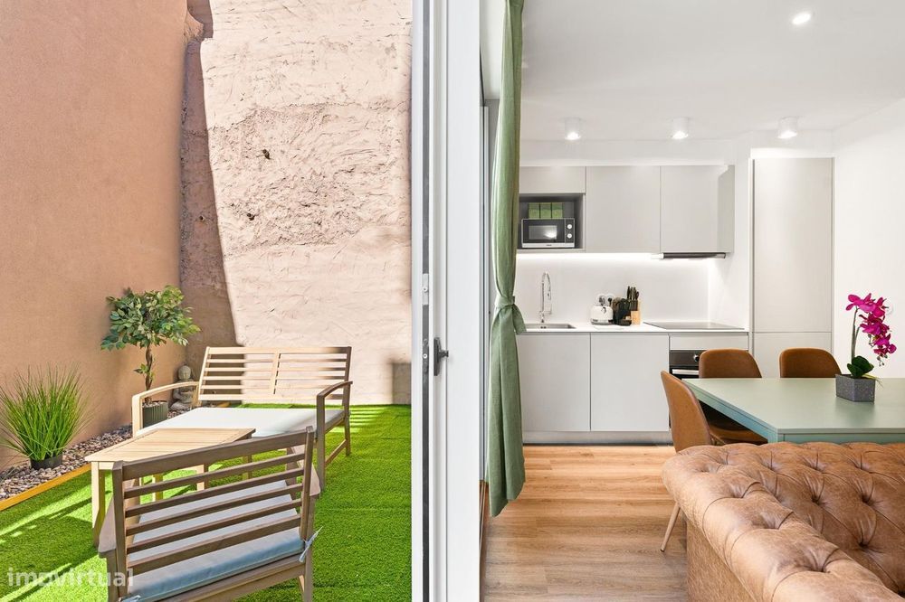 T1 Duplex com Terraço Novo na Rua do Bonjardim