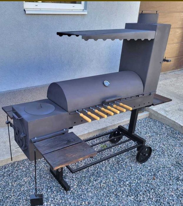 3/4/5мм! ВІД ВИРОБНИКА! Мангал Коптильня з Пічкою Буржуйкою під Казан