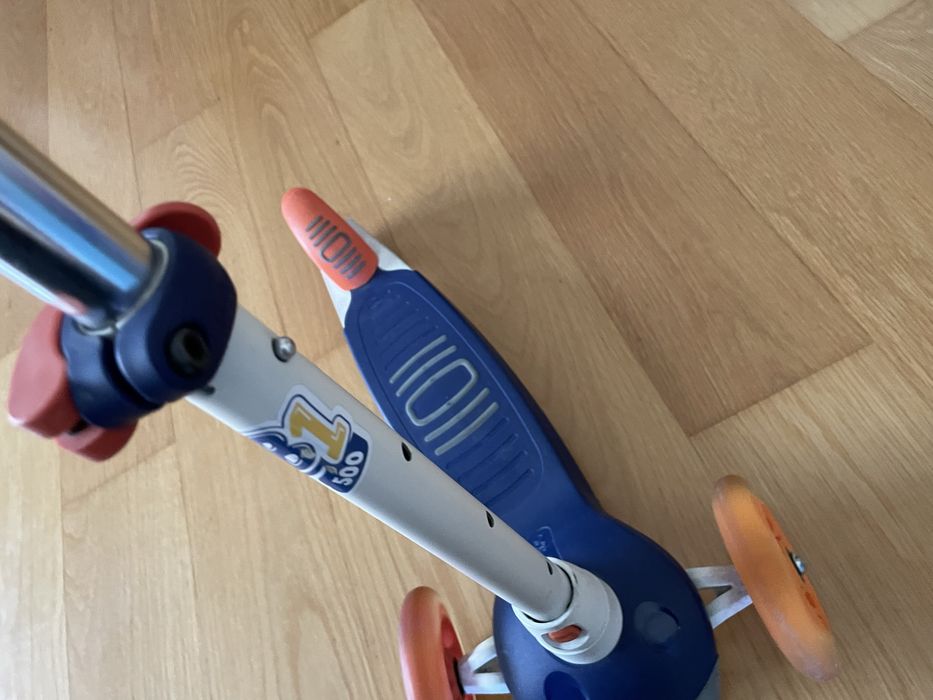 Trotinete 3 rodas, rodas luminosas