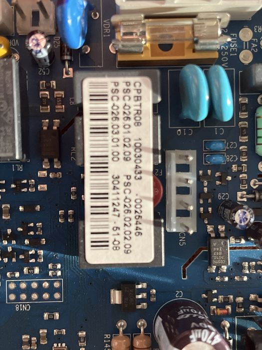 Placa caldeira  CPBTR08 – PSC-026.01 / .02 / .03