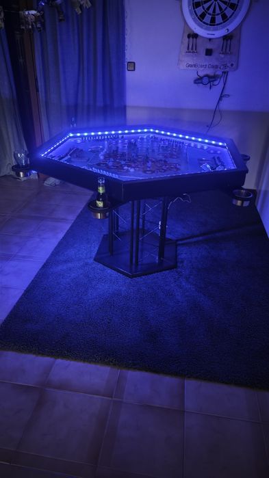 Mesa de Jogos de Tabuleiro Hexagonal