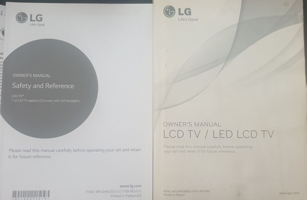 TV. Led LG tela partida