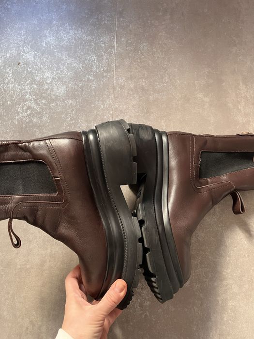 Кожание ботинки черевики Karl lagerfeld  оригінал