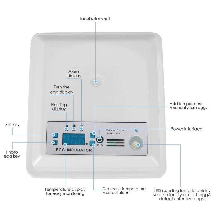 Incubadora de ovos automática 16 ovos64729896926850124