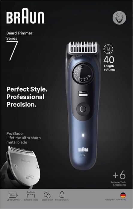 Trymer do brody Braun BT7520 Series 7 maszynka BeardTrimmer bt 7520