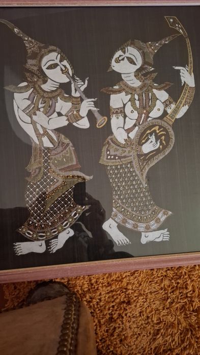 Quadro tecido tailandês