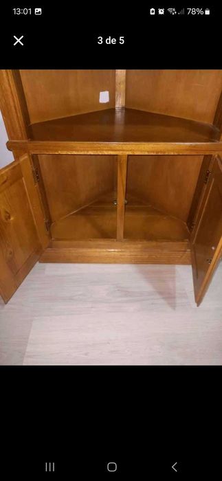 Movel de canto castanho