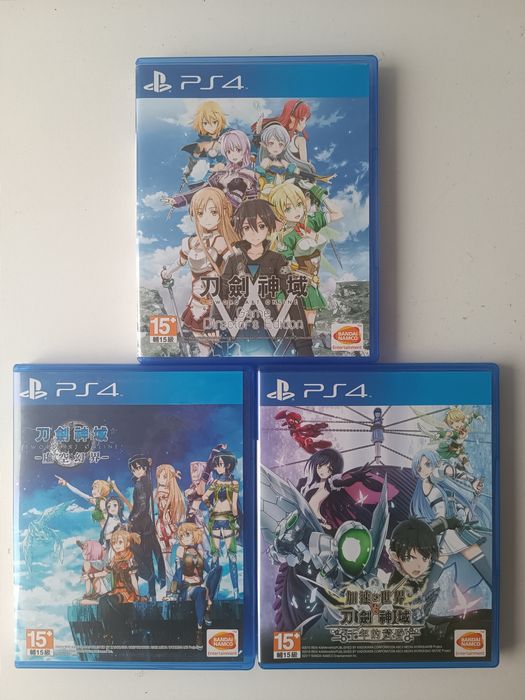 Sword Art Online для PS4 - 3 диски в ідеальному стані