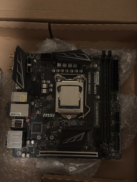 Płyta główna MSI B360I Gaming Pro AC Mini-ITX + Intel i5-8400 + Gratis pasta
