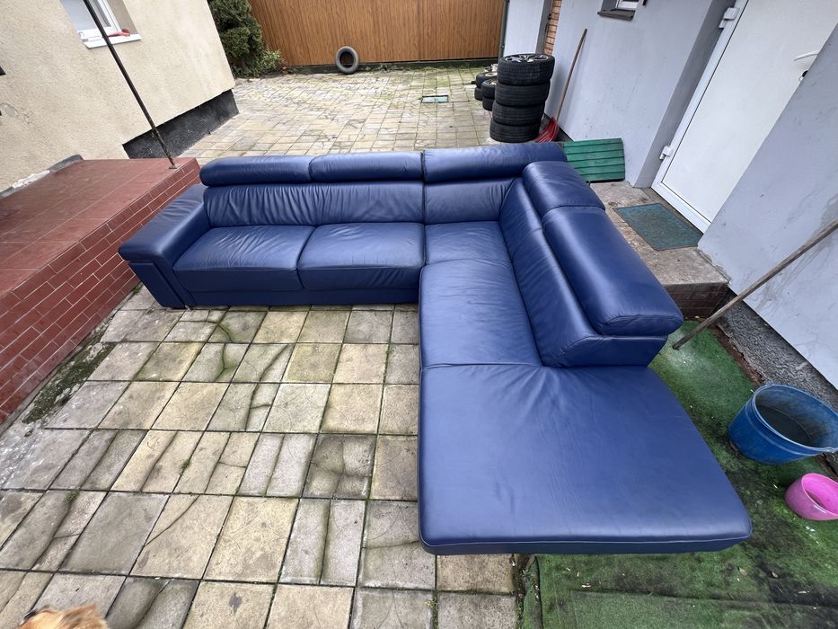 Шкіряний диван кутовий