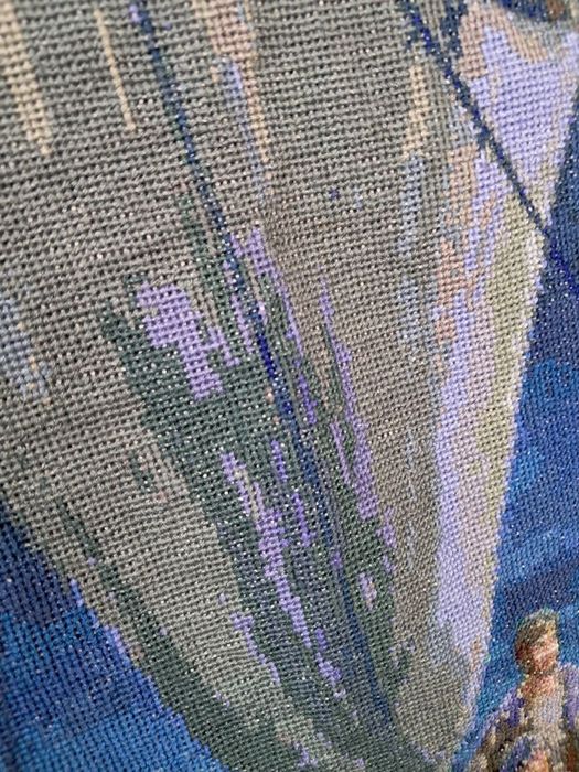 Вишита ікона хрестиком "Ісус Христос з апостолами на морі"