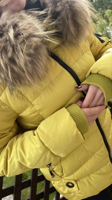 Пуховик куртка з мехом