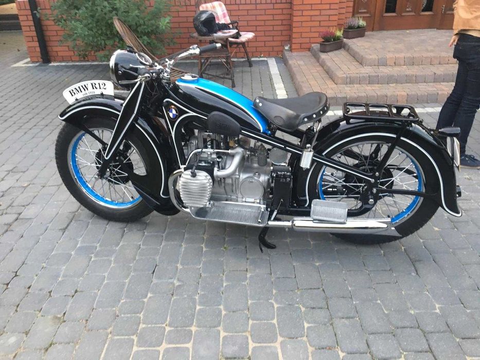 Motocykl BMW R12 1939r w pełni odrestaurowany.