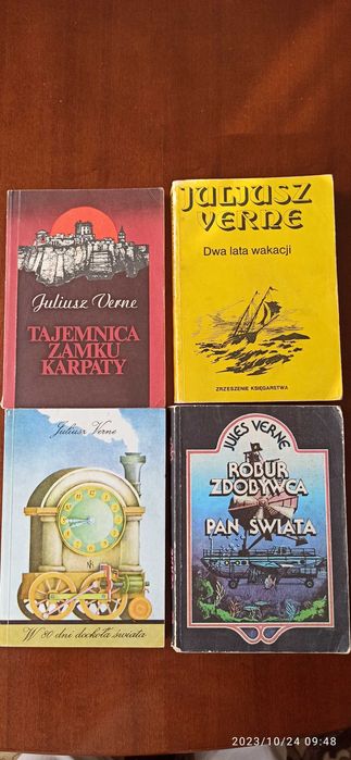 W 80 dni dokoła świata -Juliusz Verne oraz inne książki przygodowe