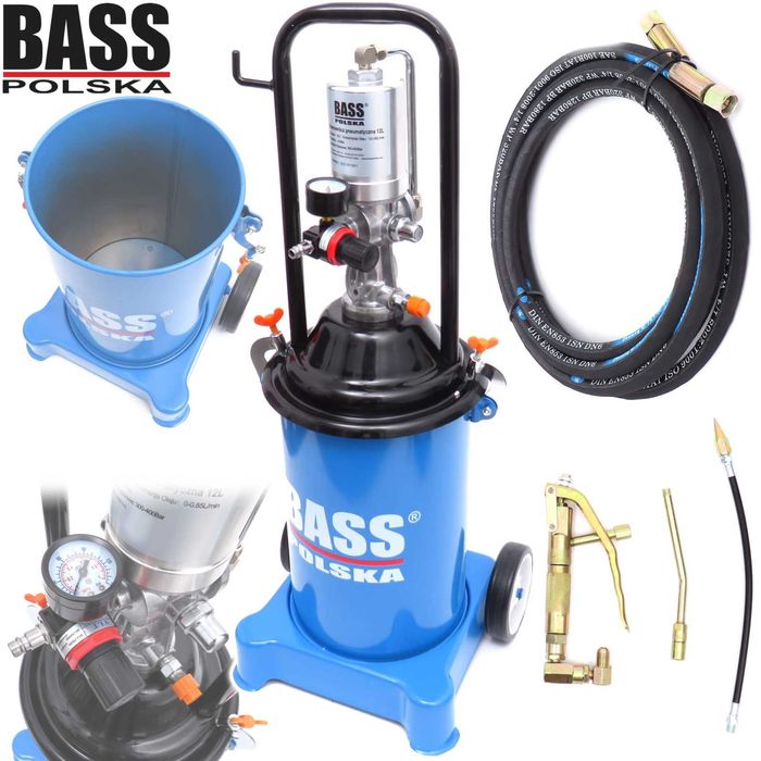 BASS POLSKA Smarownica Pneumatyczna Towotnica 12l Wąż 4m BP4007B