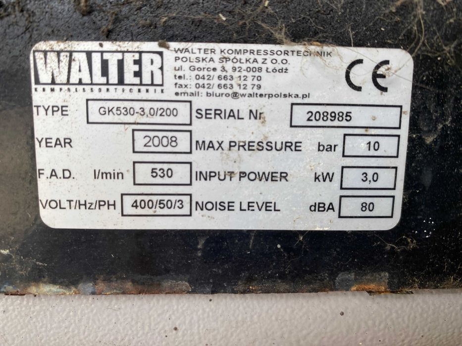 Kompresor Walter GK530-3.0/200