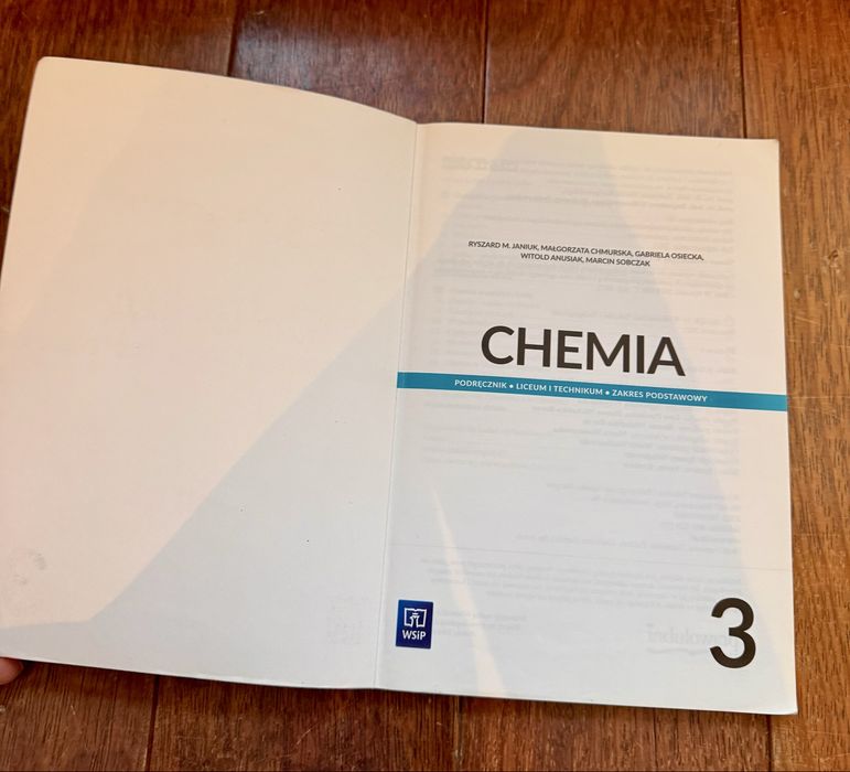 Chemia 3, podręcznik do liceum i technikum, zakres podstawowy 3