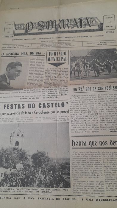 Jornais Antigos O Sorraia ( Coruche ]