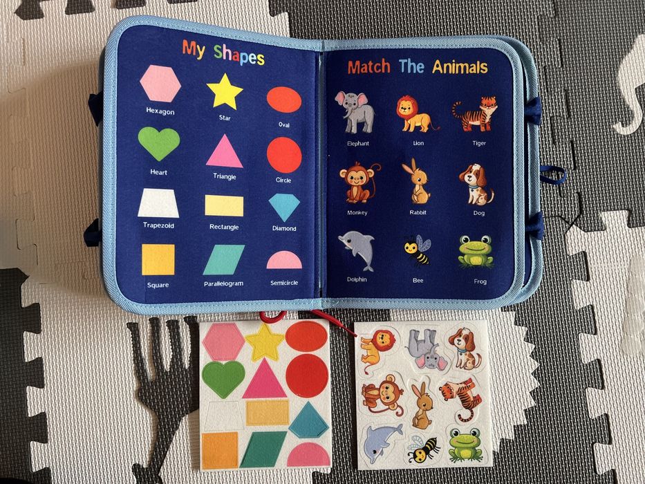 Książka montessori + manipulacyjna z filcu