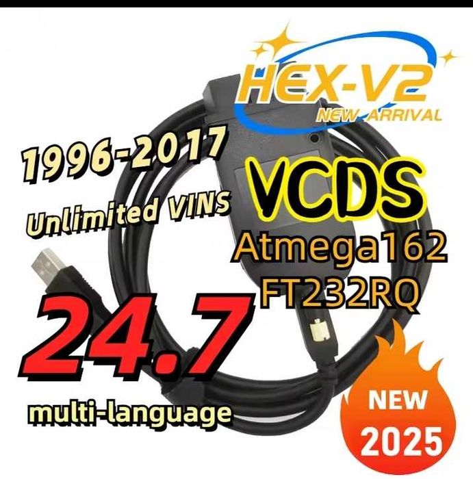 kabel diagnostyczny do grupy vag vcds polski 24.7 hex-v2