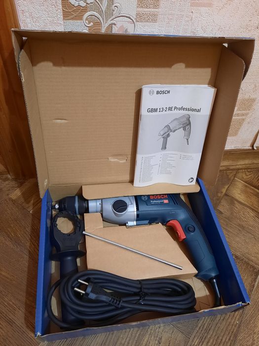 Абсолютно нова(2025)!!Дрель безударна двухшвидкісна Bosch GBM 13-2 RE
