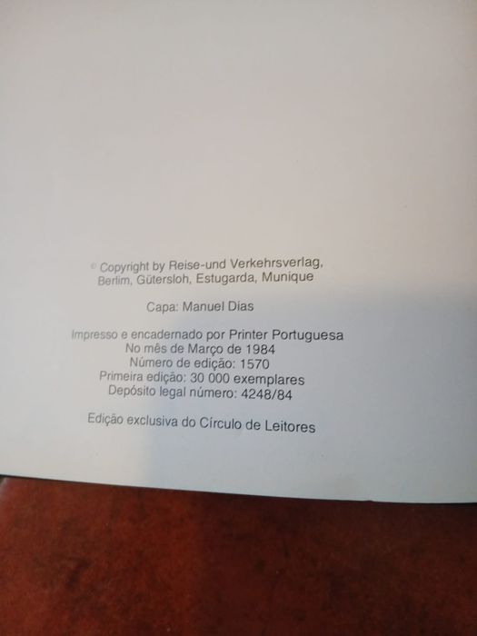 Roteiro Portugal Turístico e Auto Atlas Portugal/Espanha/Marrocos/Europa - Circulo de Leitores 1984